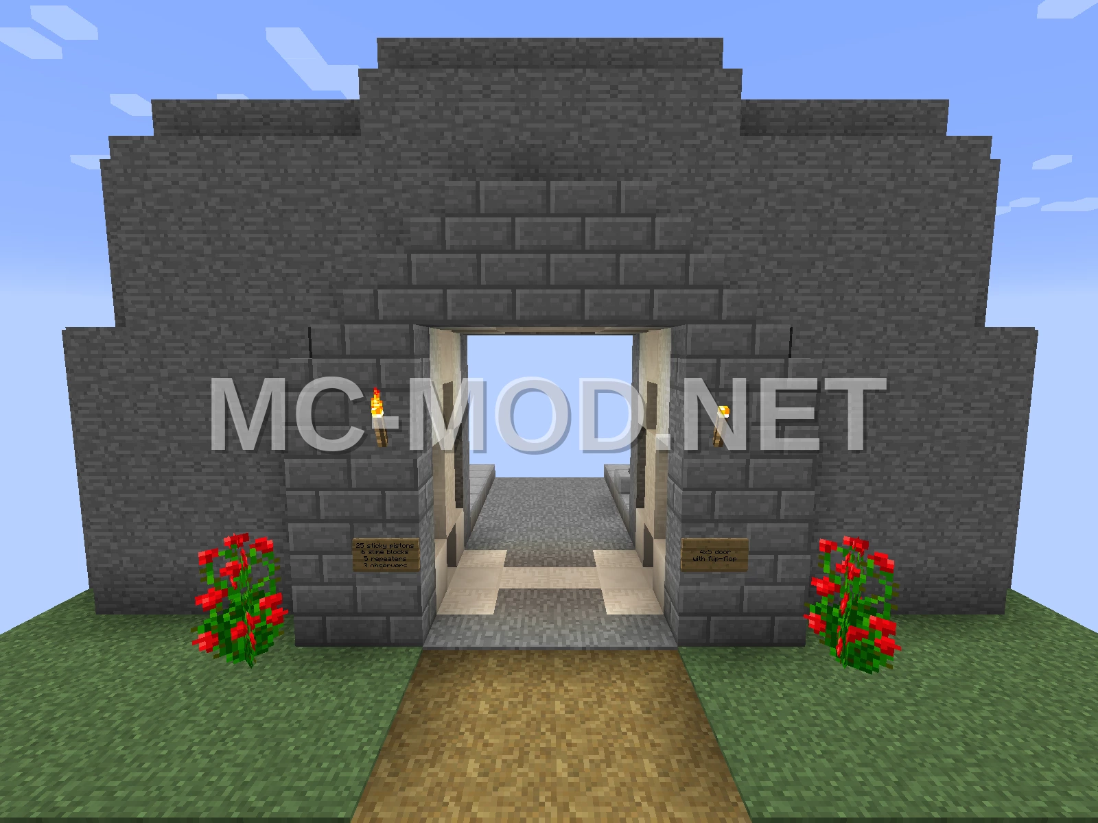 4×5 Piston Door With Buttons