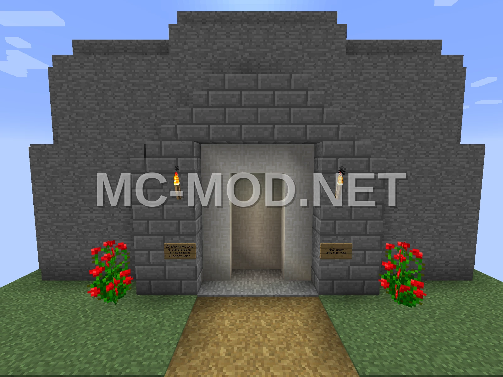4×5 Piston Door With Buttons