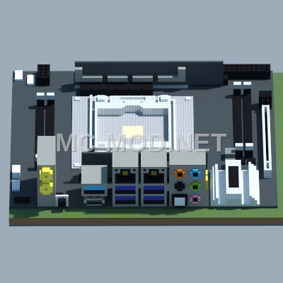 ASRock X299E-ITX AC Motherboard Pixel Art