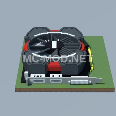 ASUS HD 7750 Graphics Card Pixel Art