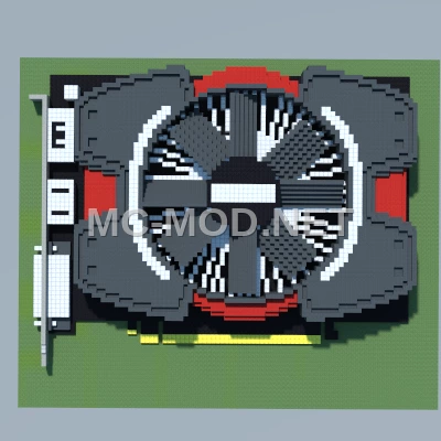 ASUS HD 7750 Graphics Card Pixel Art