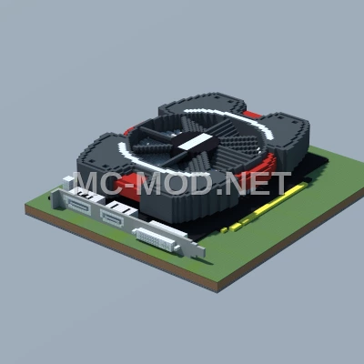 ASUS HD 7750 Graphics Card Pixel Art