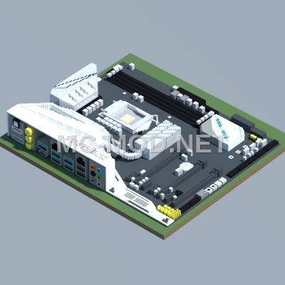 ASUS Z170 Motherboard Pixel Art – 83,158 Blocks