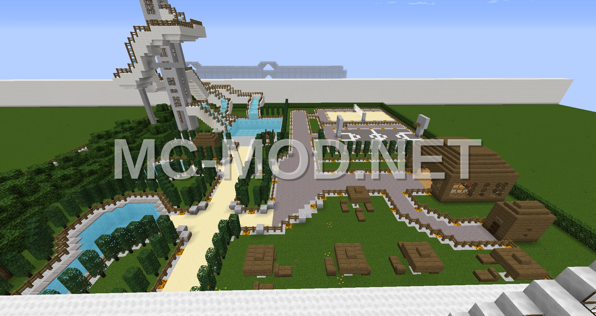 Advanced Server Bathhouse with Water Features
