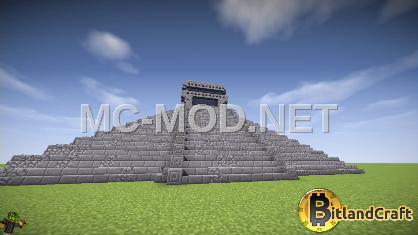 Ancient Maya Brick Temple