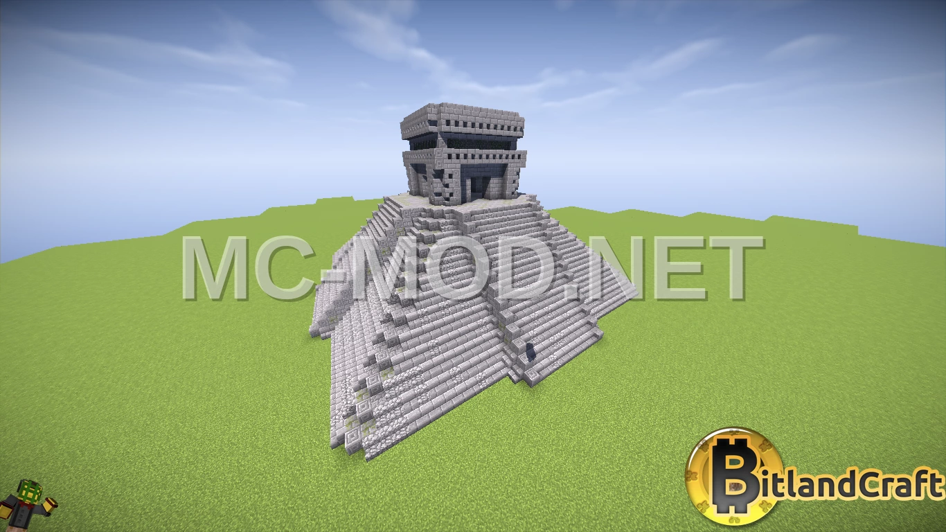 Ancient Maya Brick Temple