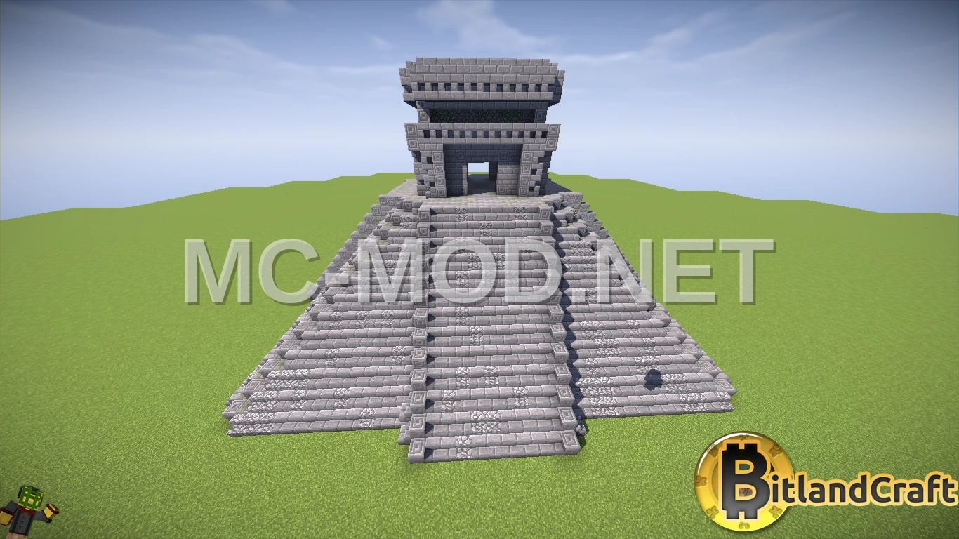Ancient Maya Brick Temple