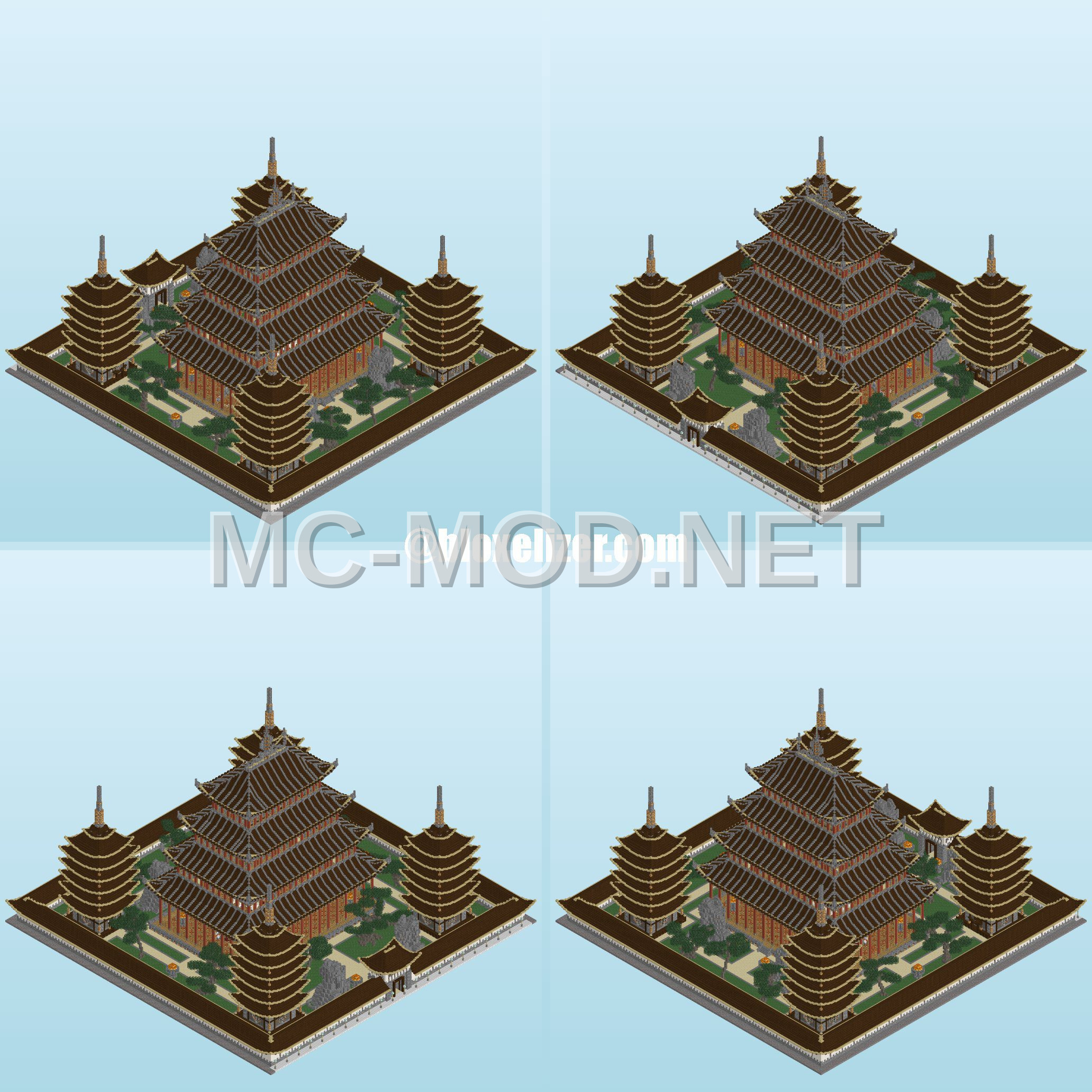 Ancient Cobblestone Temple Structure
