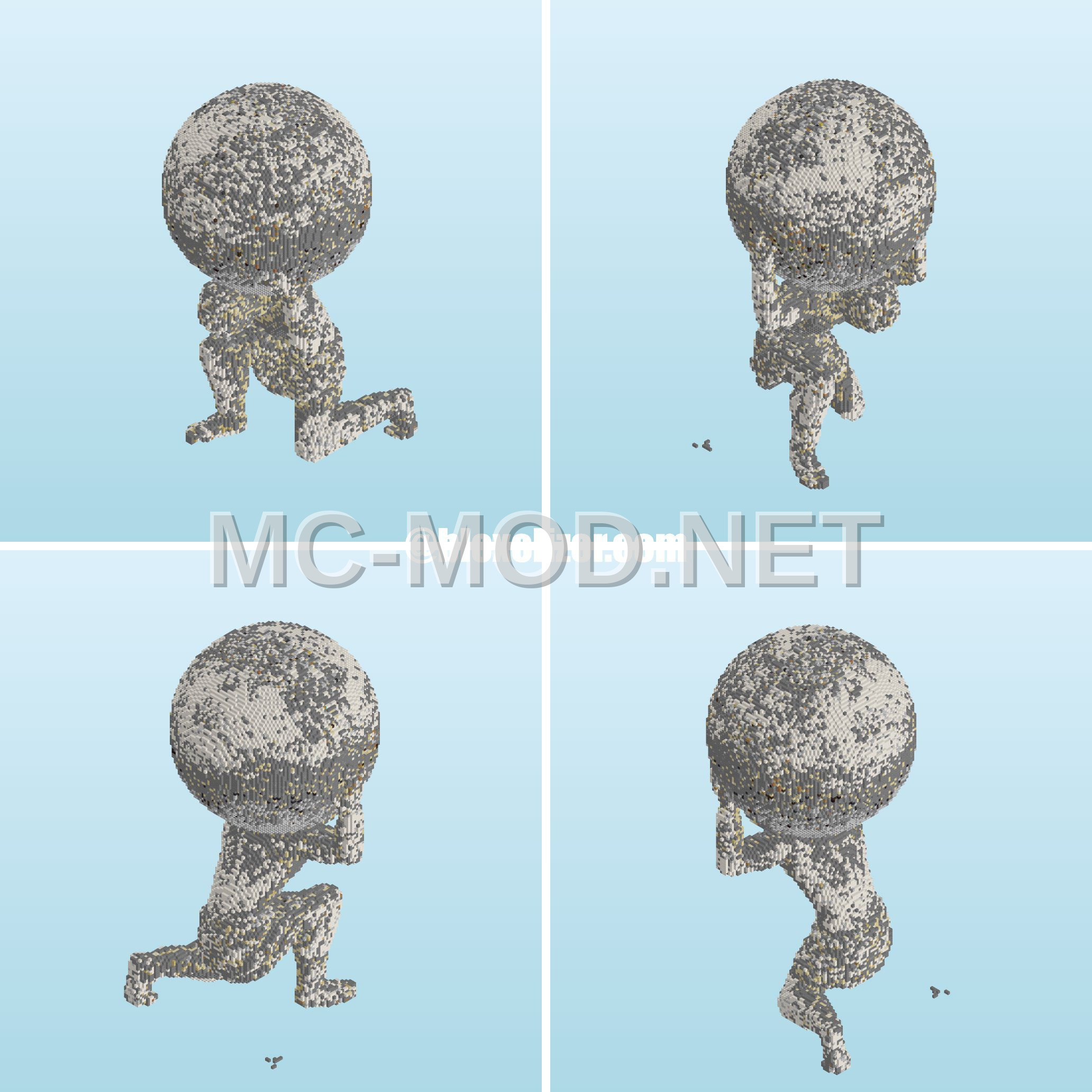 Atlas Holding the World Statue