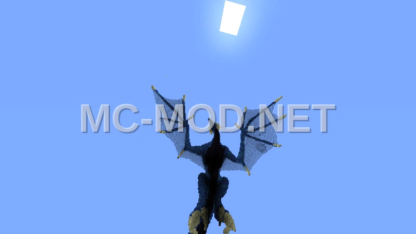 Blue Dragon Sculpture
