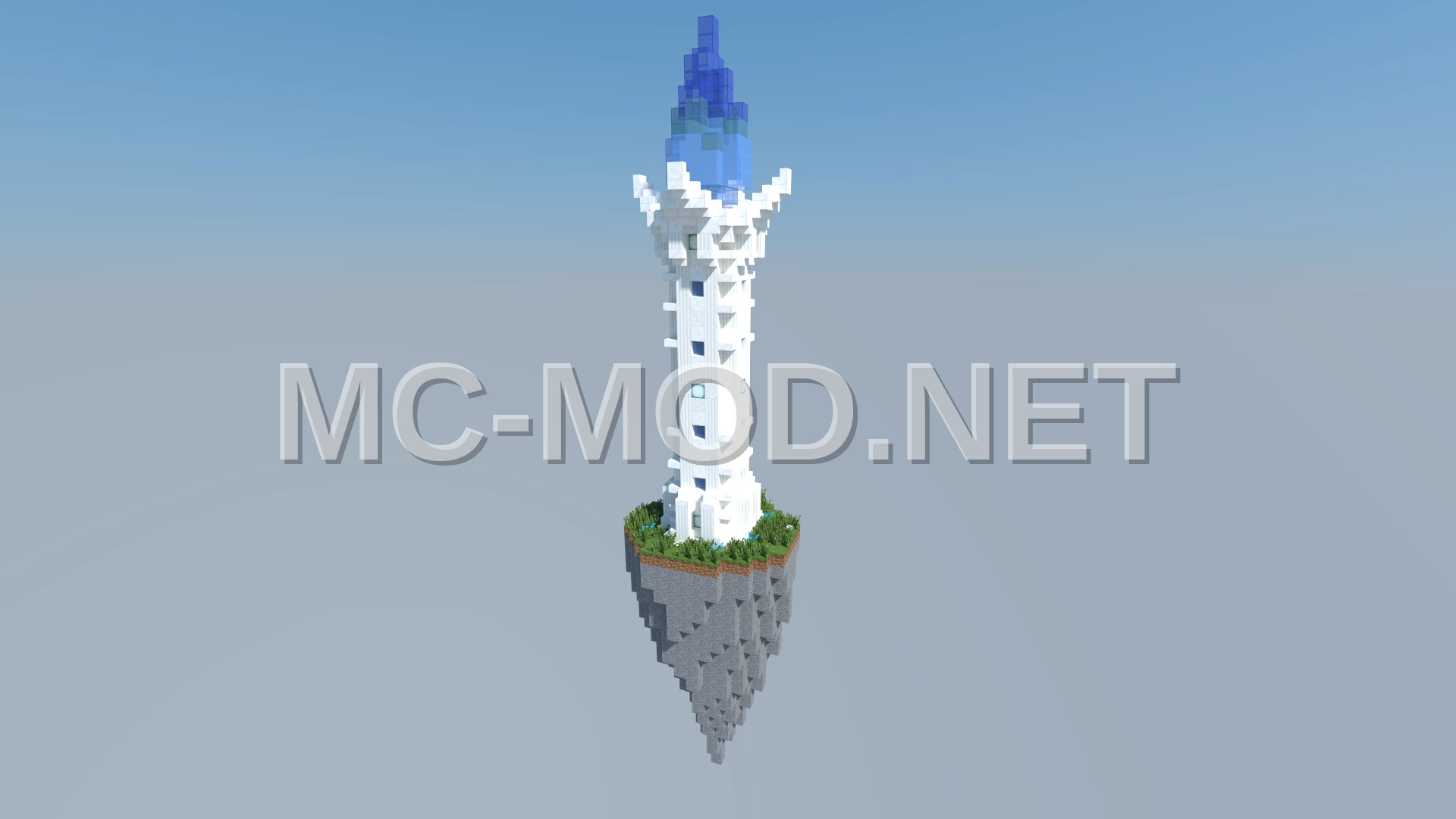 Blue Flame Tower with Furnishings