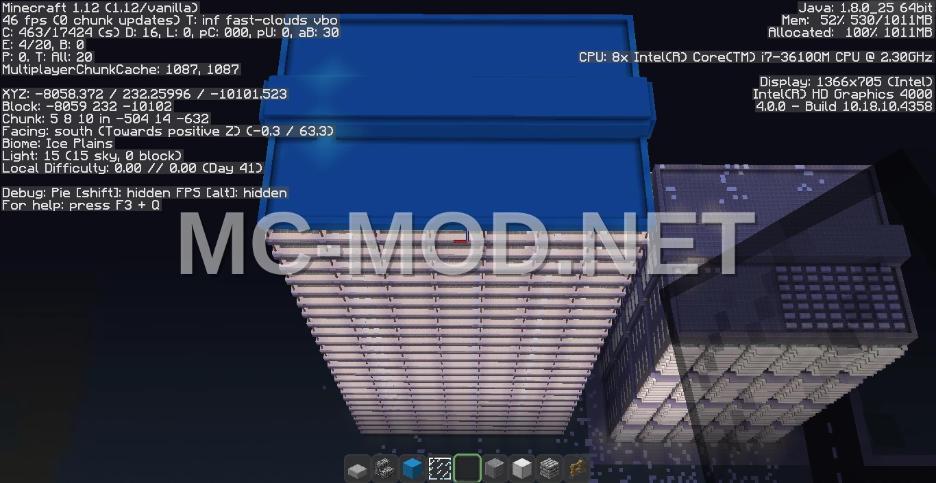 Blue Minecraftdinium House