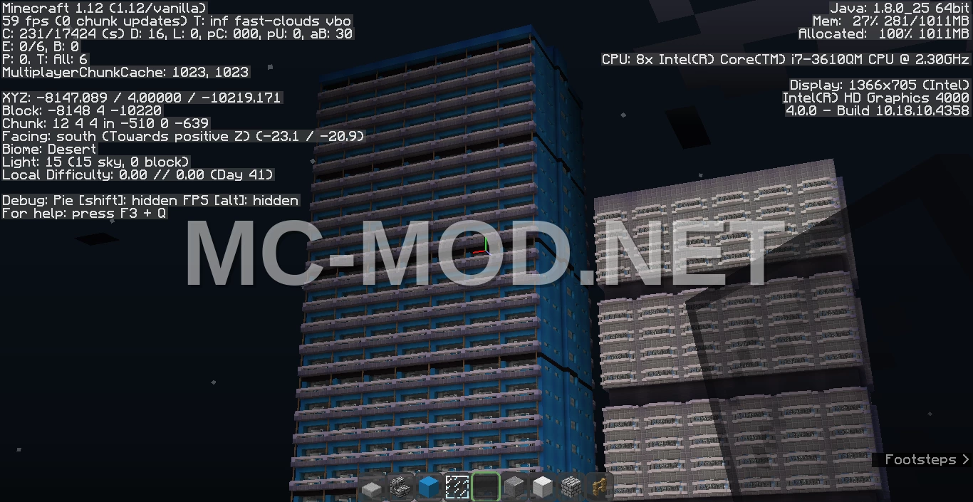 Blue Minecraftdinium House