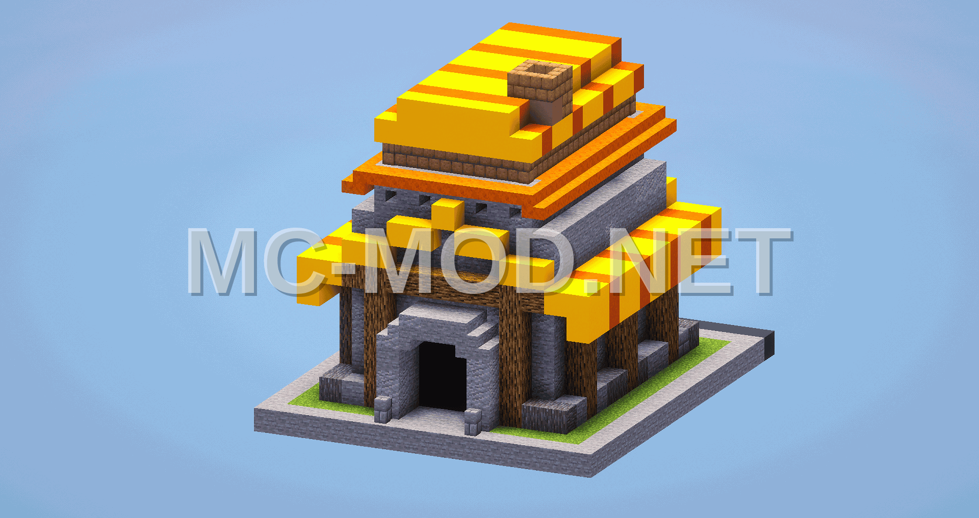 Clash of Clans Town Hall Level 5 Minecraft Build