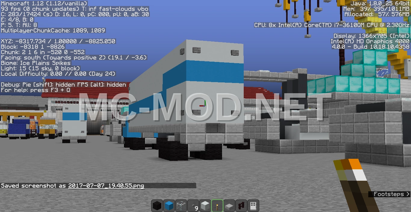 Container Truck with Trailer