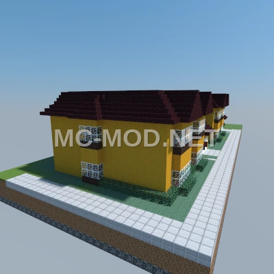 Yellow Terracotta Modern House