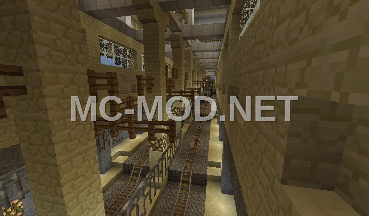 Decorative Elevated Train Tunnel