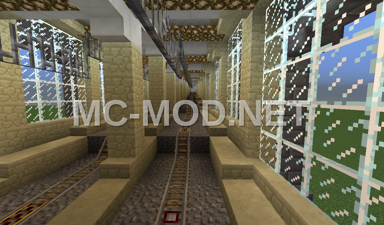 Decorative Elevated Train Tunnel