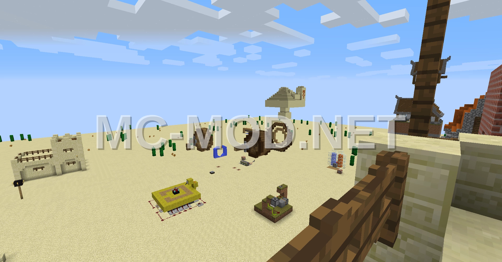 Desert Village Watchtower with Spiral Staircase