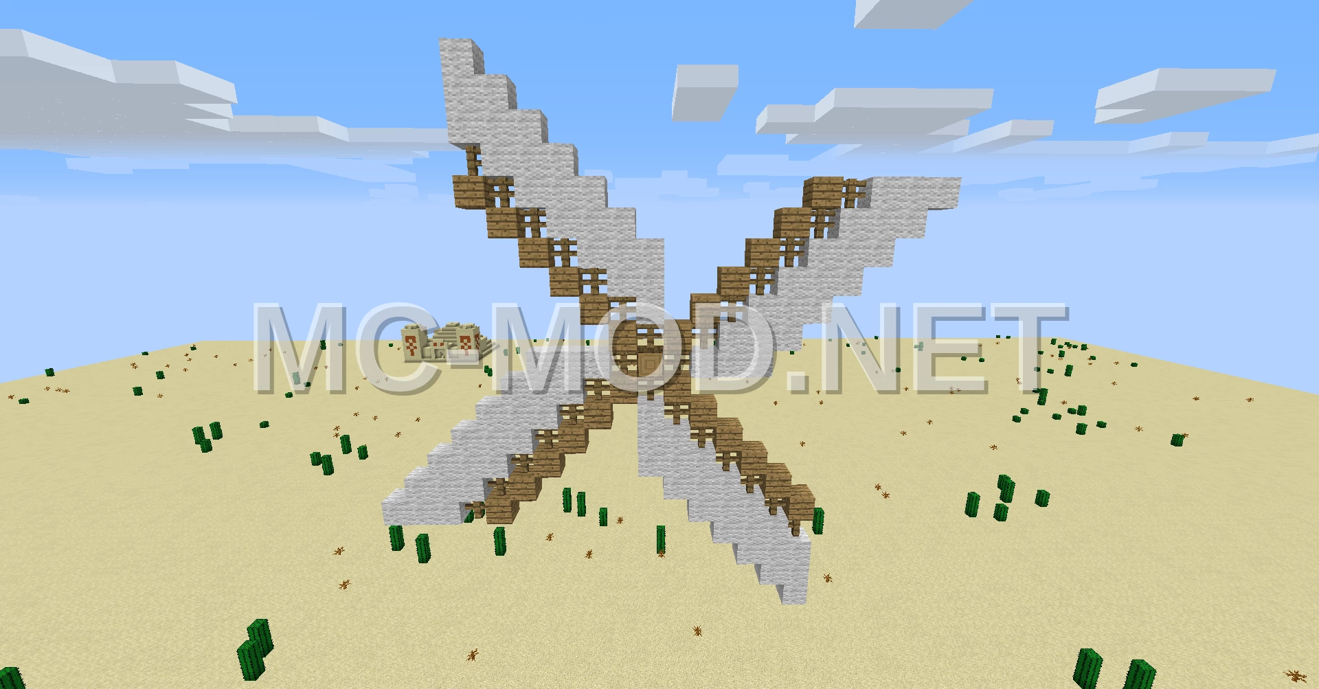 Diagonal Windmill Blade for House