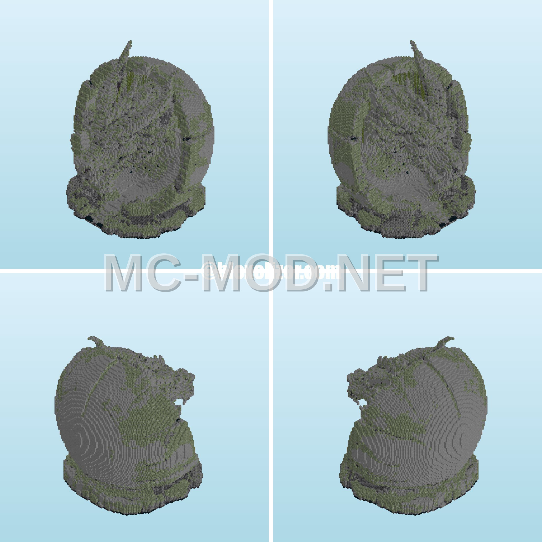 Mossy Cobblestone Dragon Statue