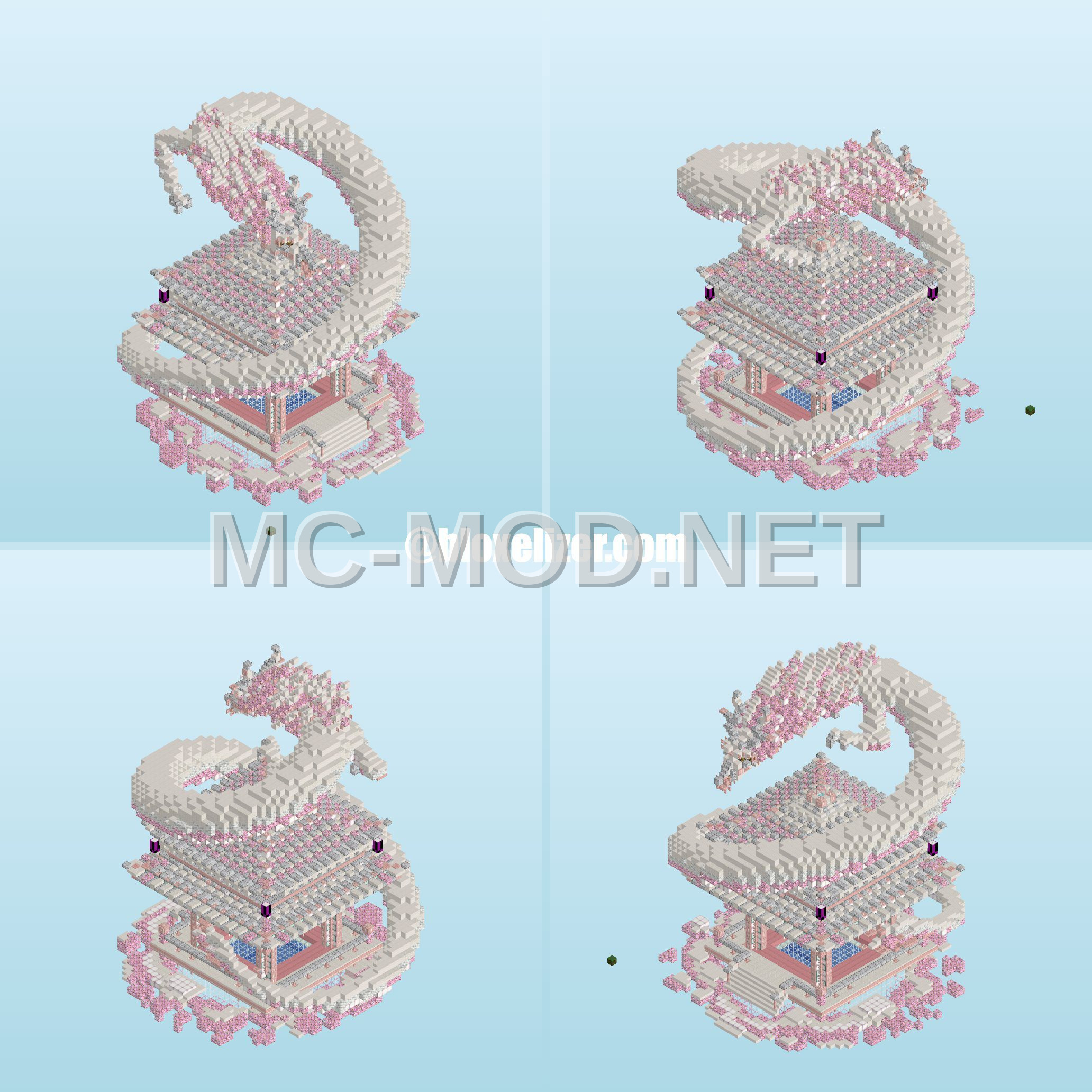Majestic Dragon Sculpture – Quartz and Cherry Leaves
