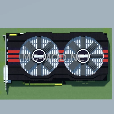 Dual Fan Graphics Card Pixel Art