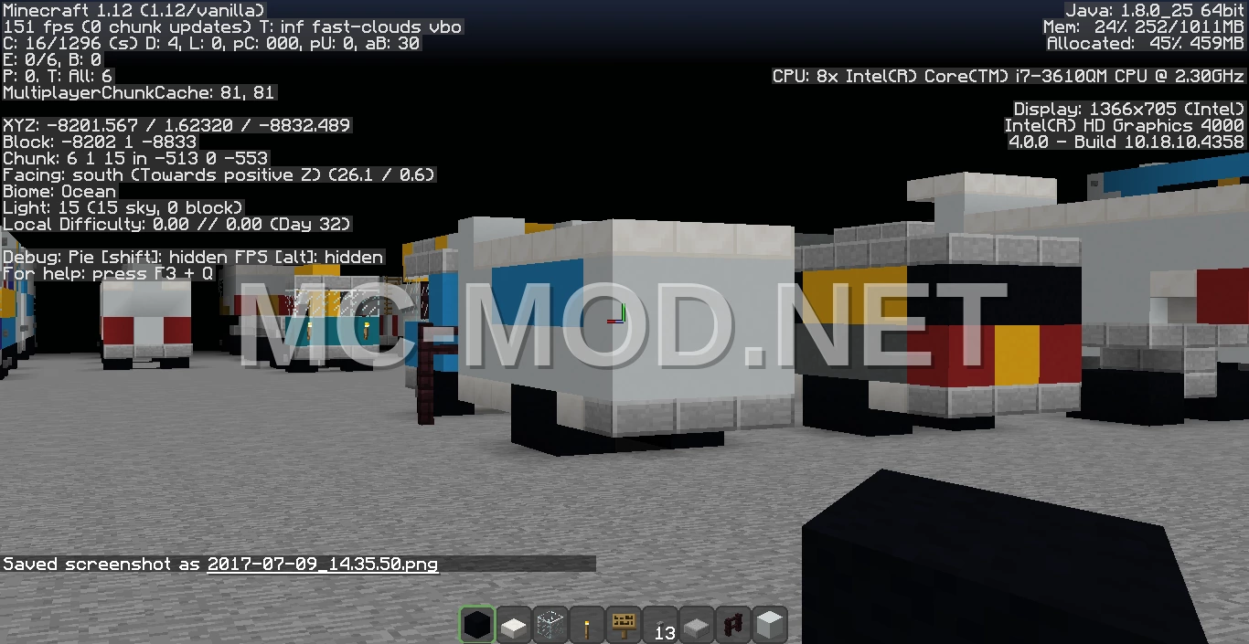 Dump Truck With Crane – White Concrete