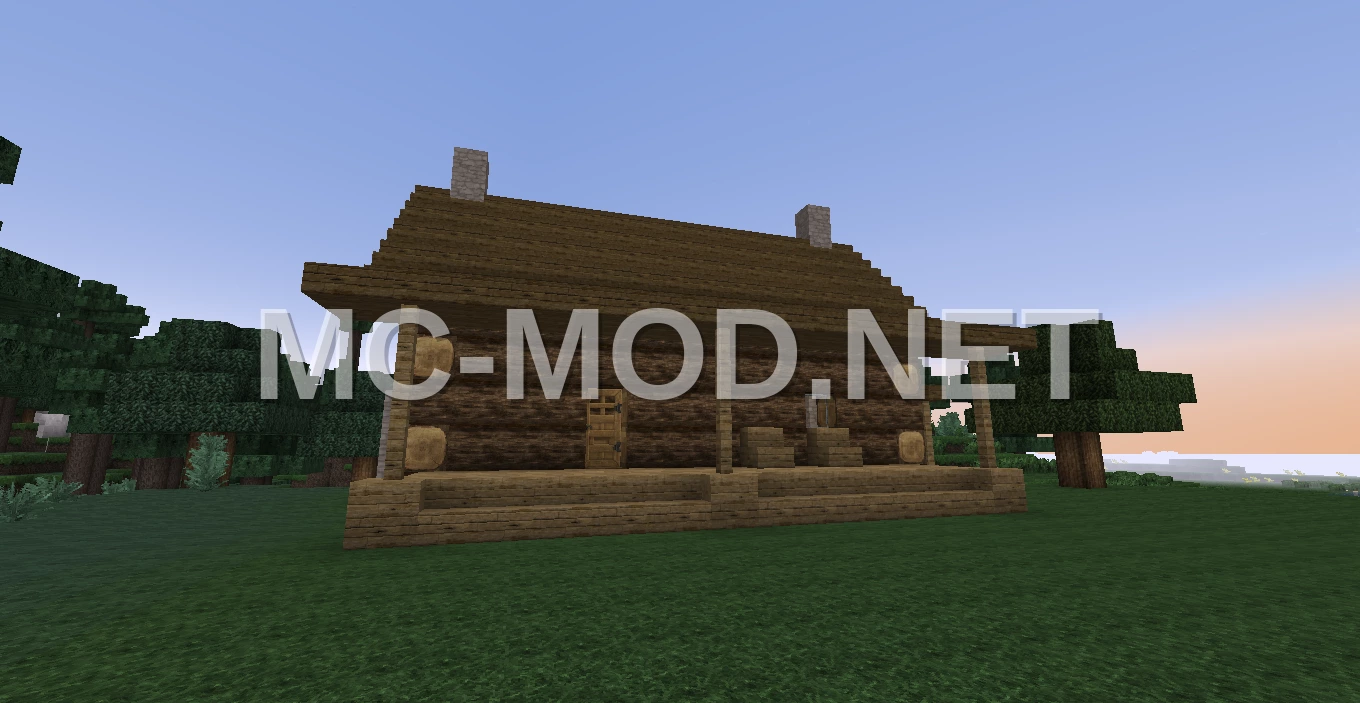Early American Log Cabin House
