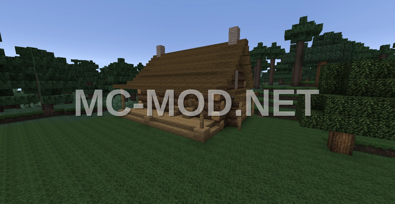 Early American Log Cabin House
