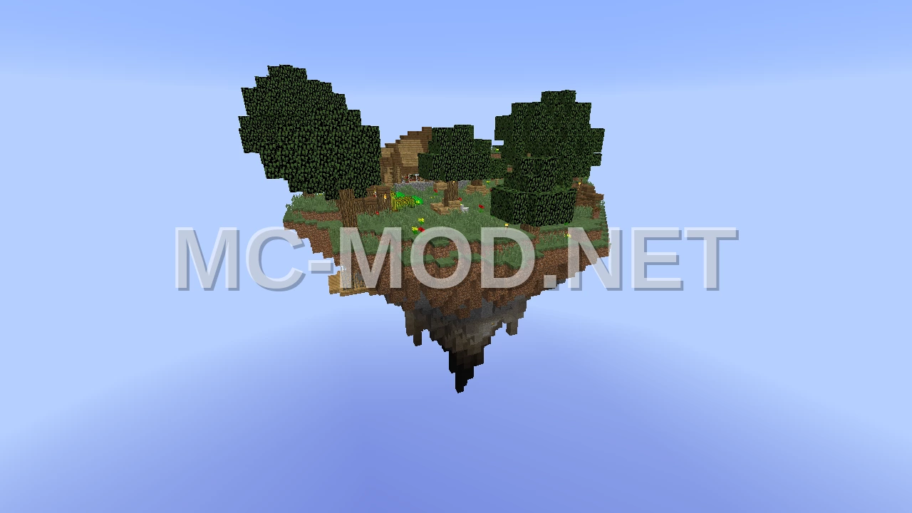 Floating Island House with Garden