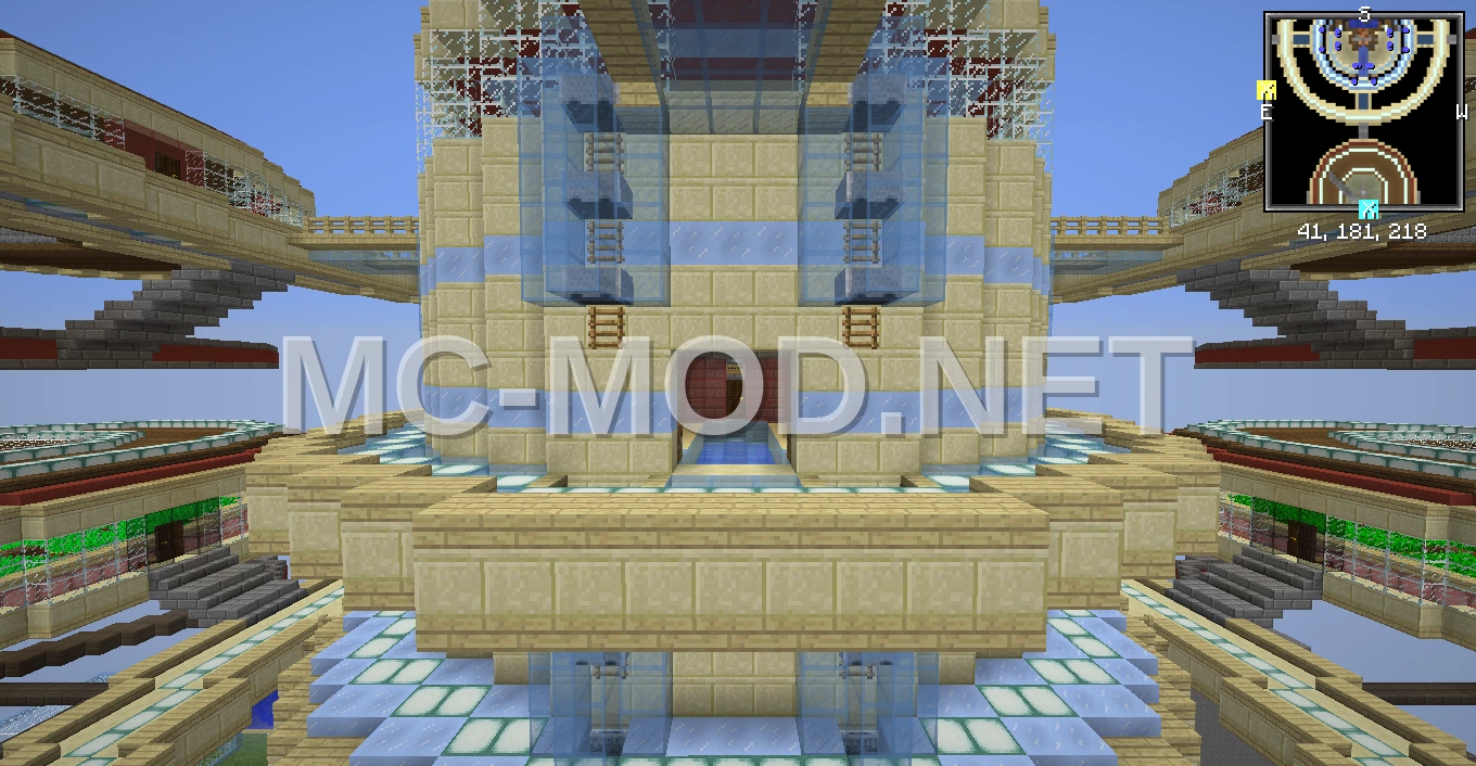 Floating Skyship Base with Farms