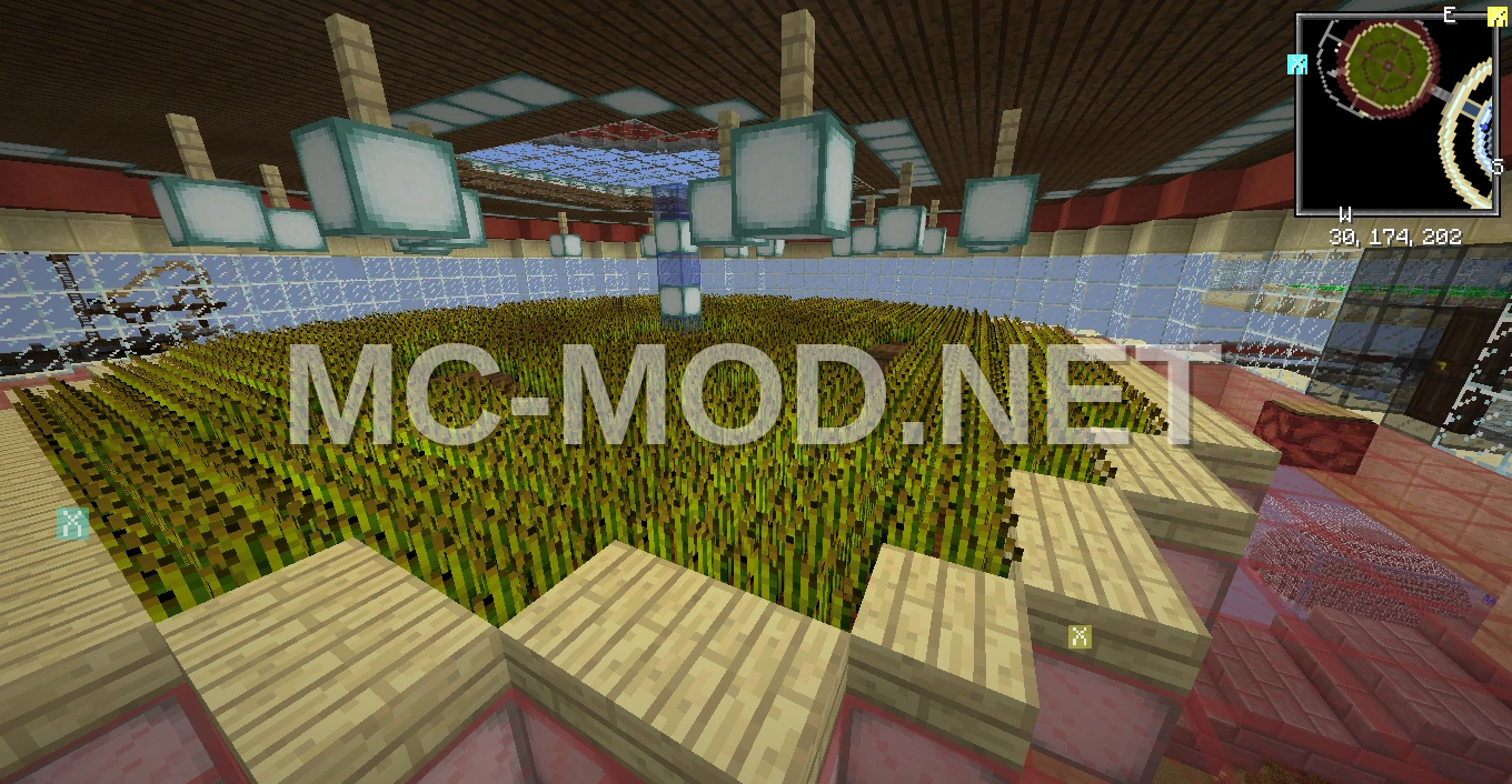 Floating Skyship Base with Farms