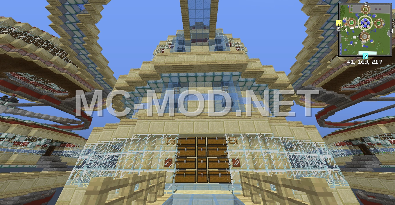 Floating Skyship Base with Farms