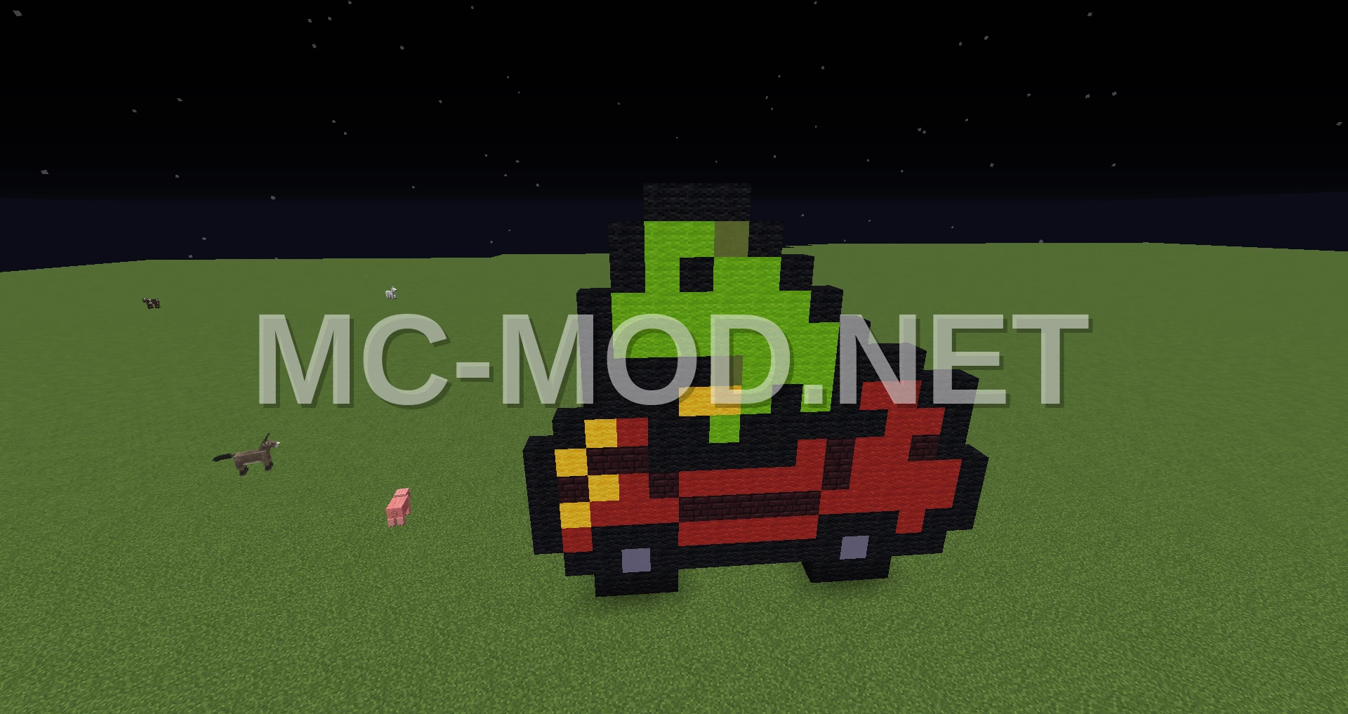 Frog Driving a Car
