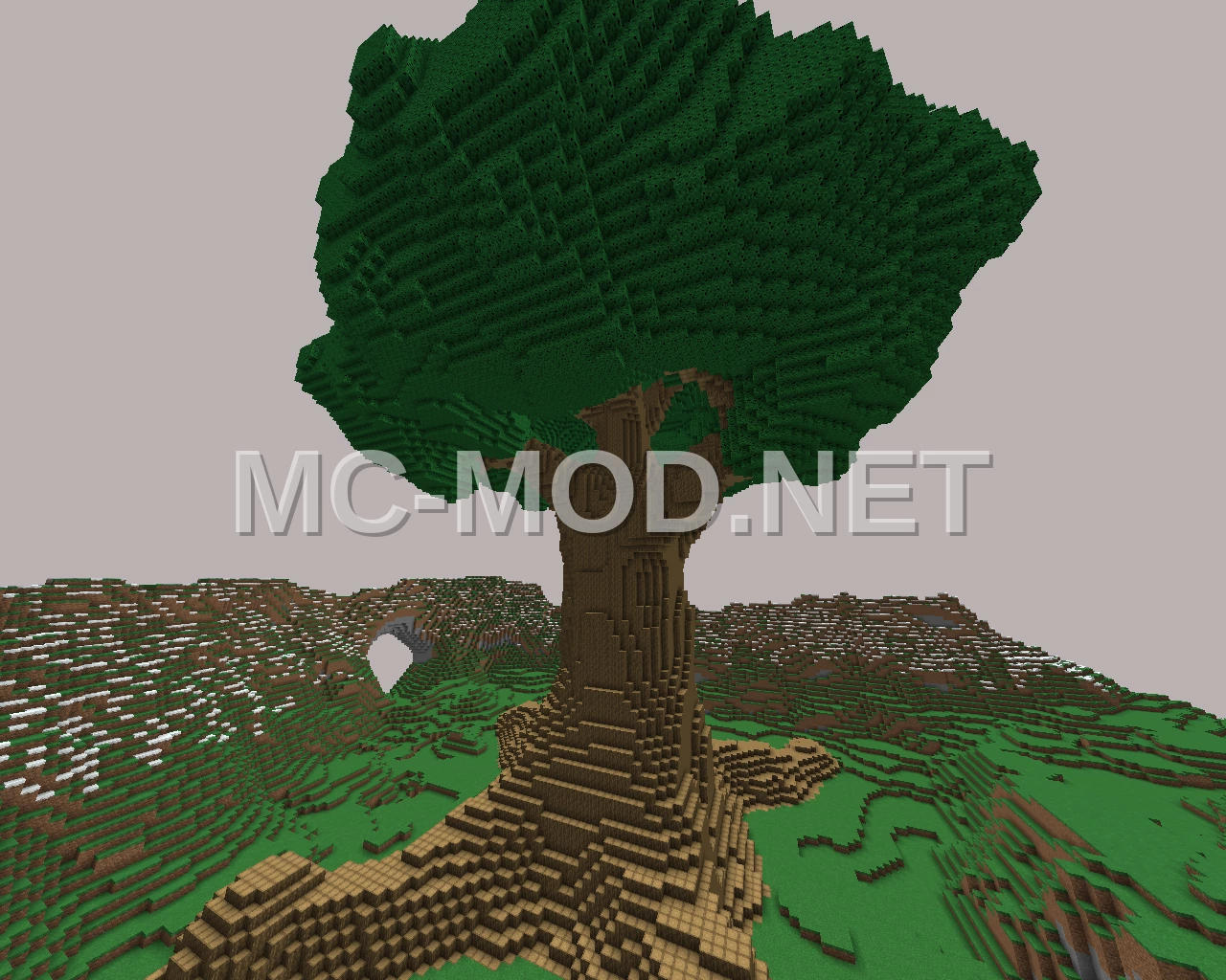 Giant Oak Leaves Tree Structure