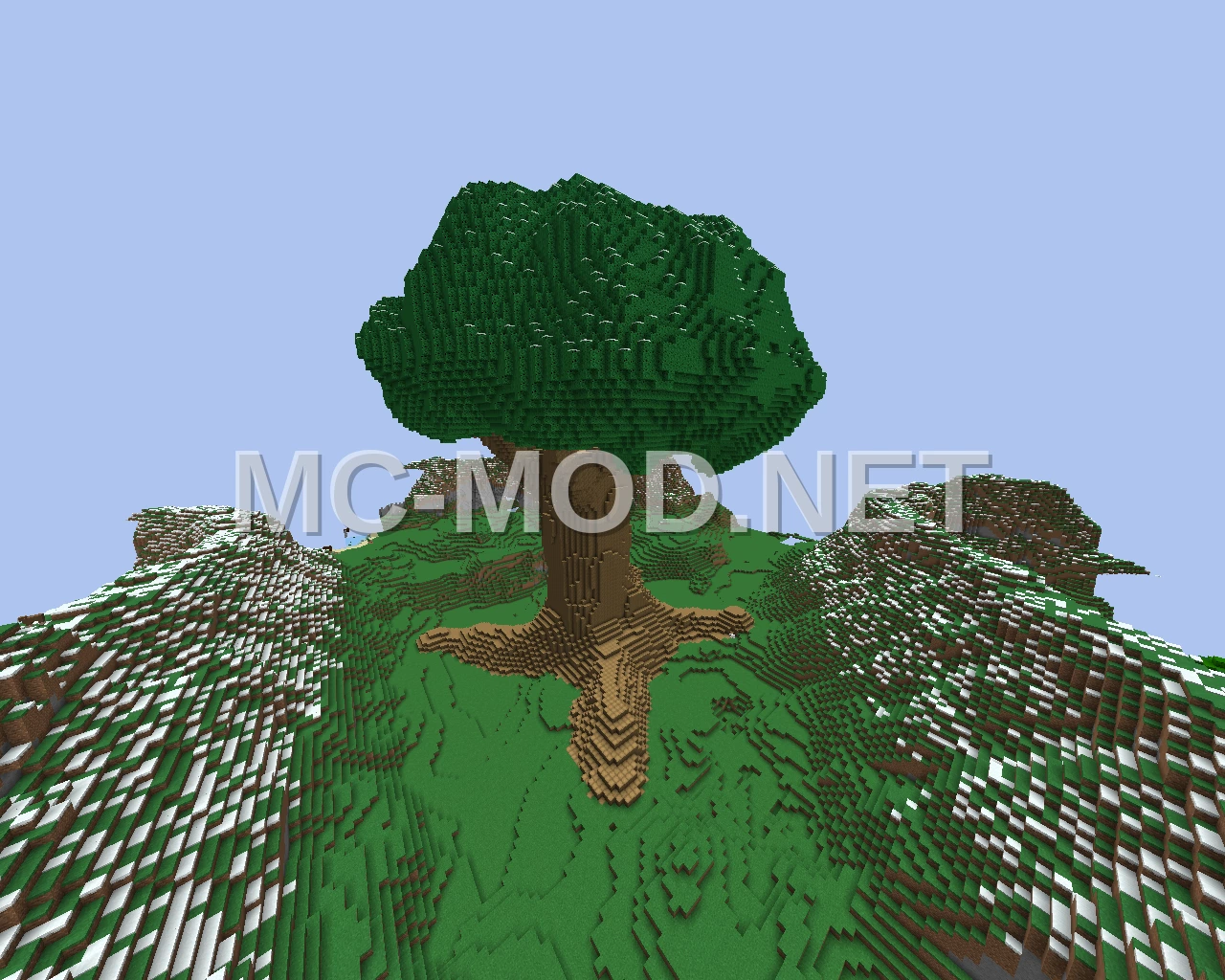 Giant Oak Leaves Tree Structure