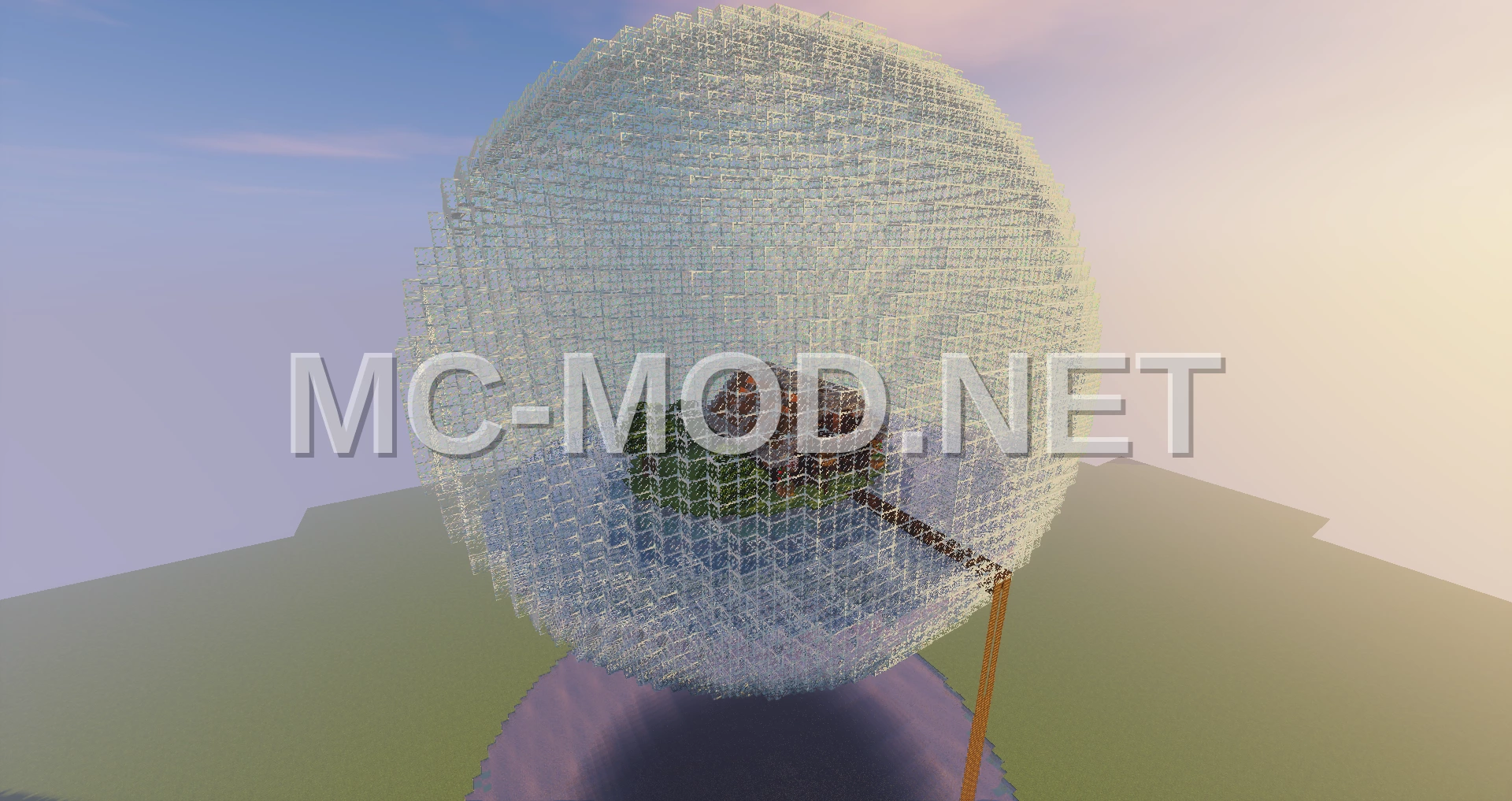 Glass Bubble House on Island