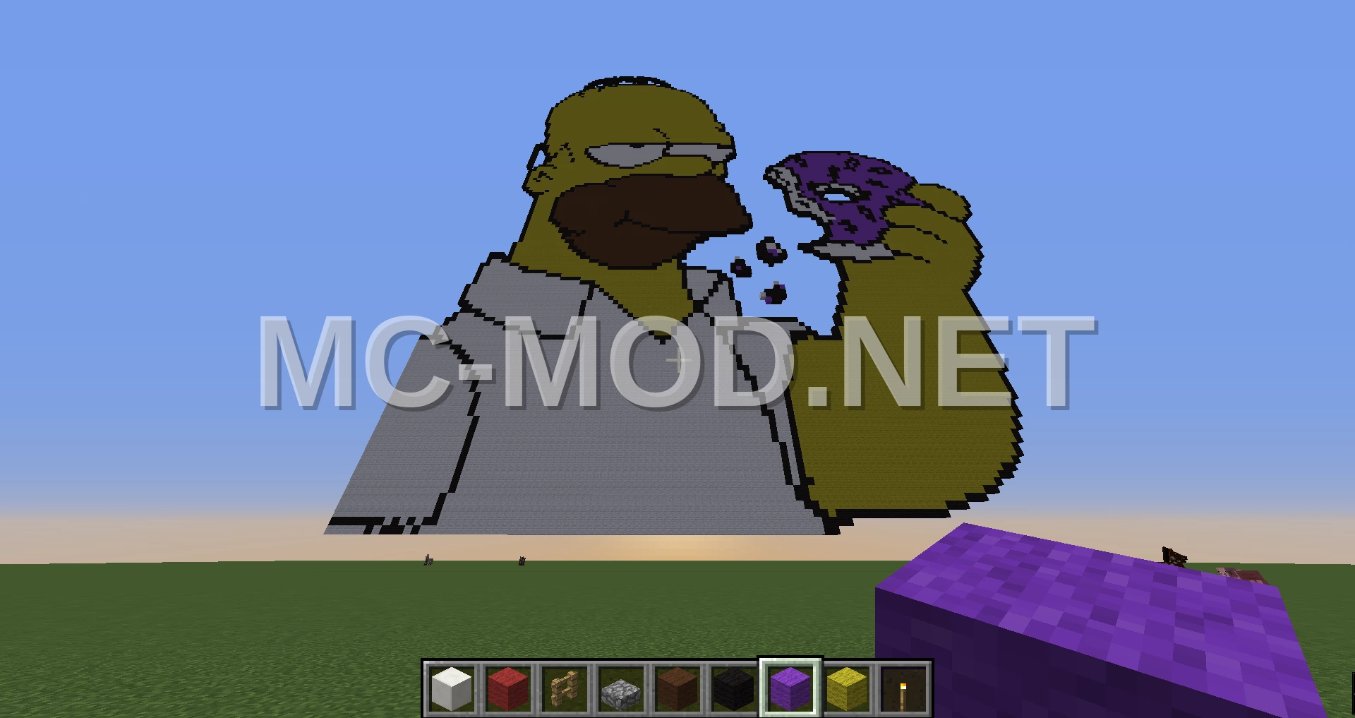 Homer Simpson Pixel Art