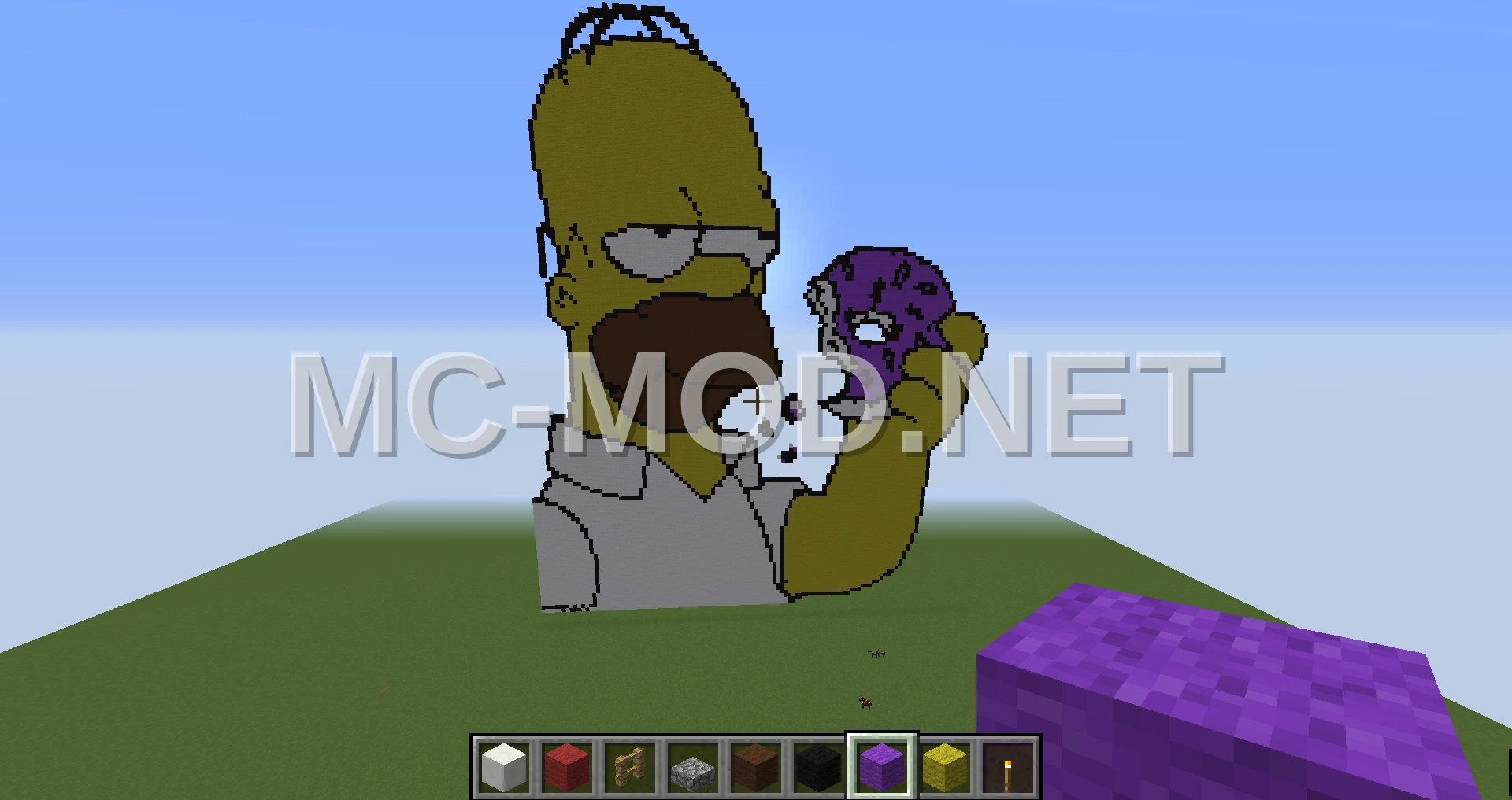 Homer Simpson Pixel Art