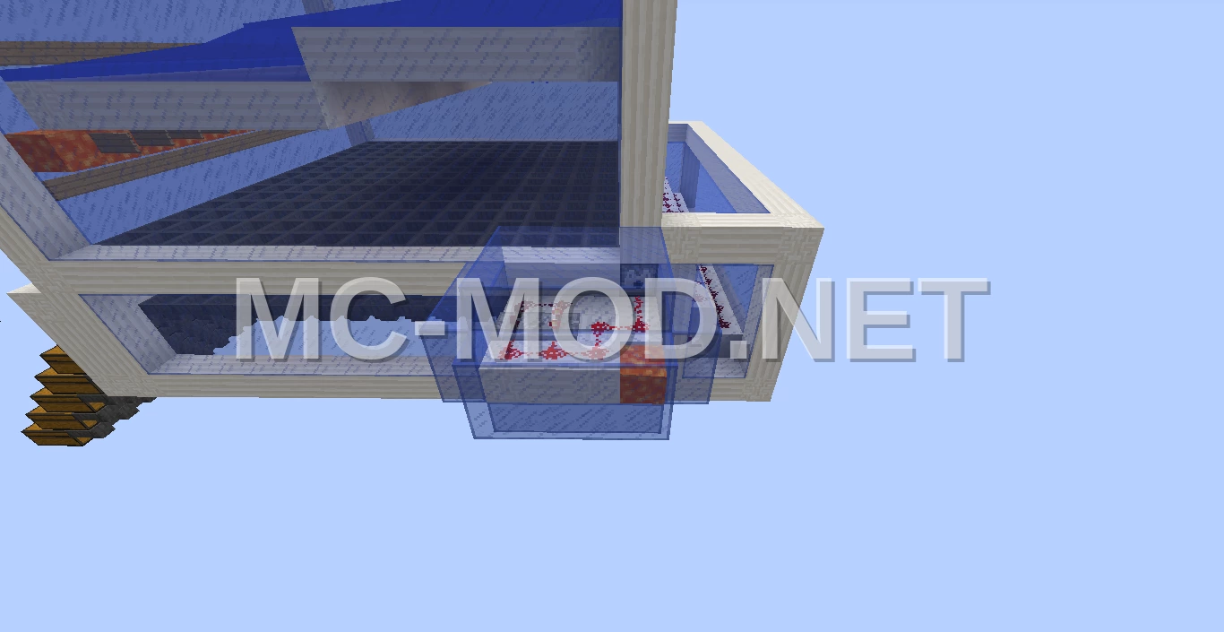 Large Iron Golem Farm – Blue Glass & Hoppers
