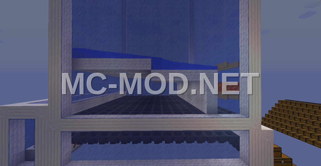 Large Iron Golem Farm – Blue Glass & Hoppers