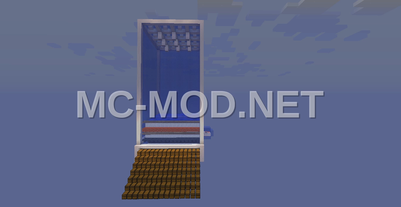 Large Iron Golem Farm – Blue Glass & Hoppers