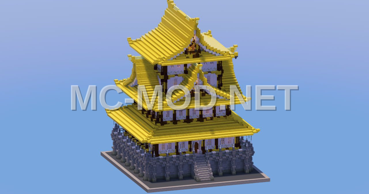 Japanese Bamboo Castle Structure