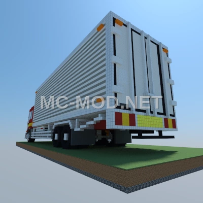 Japanese Refrigerated Van Truck Pixel Art