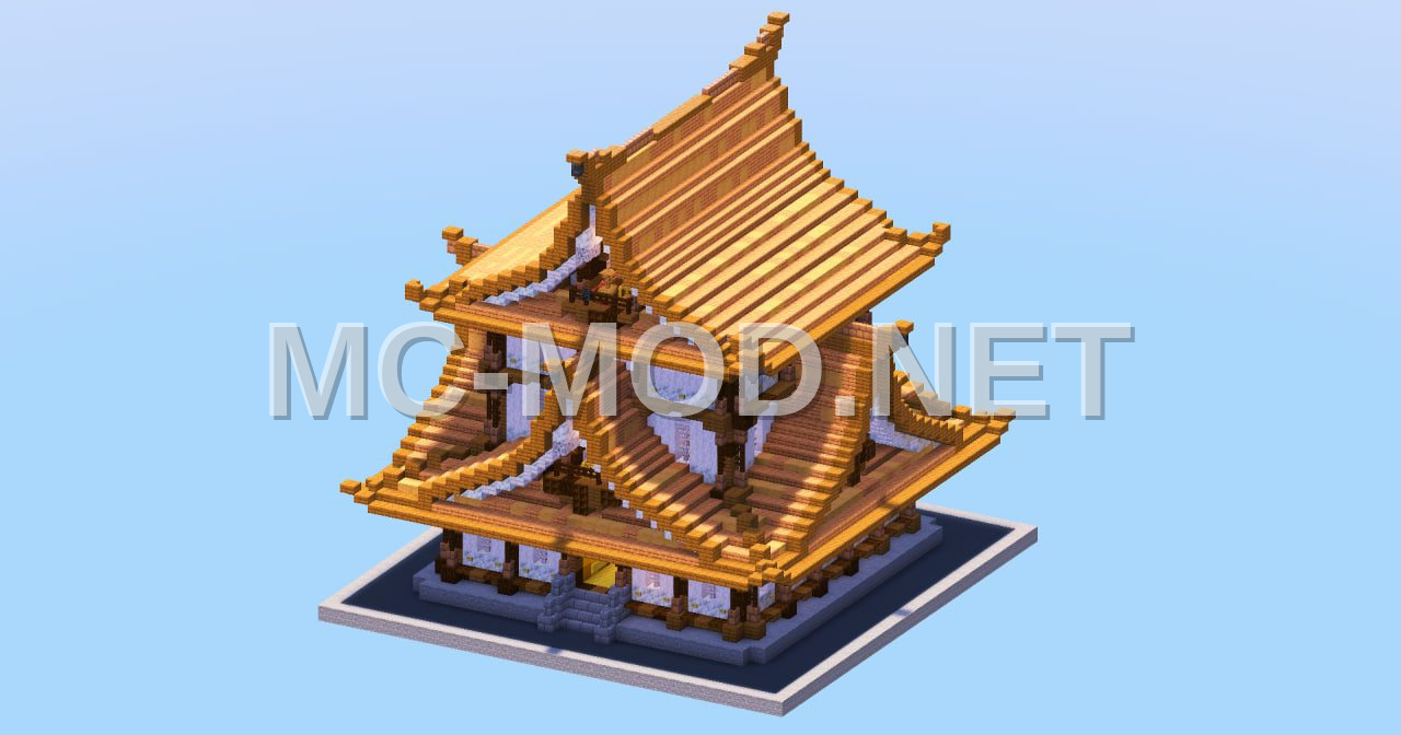 Japanese Temple Jungle Structure