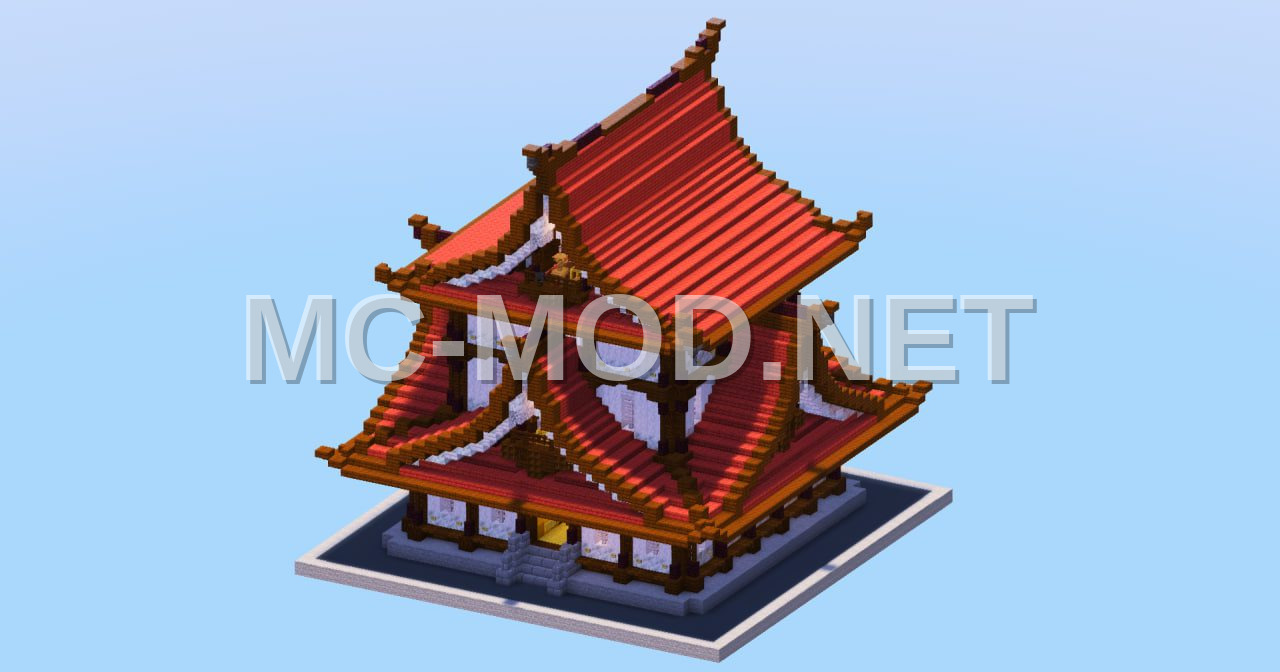 Japanese Temple Red Build