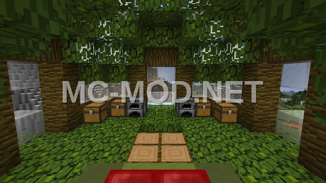 Jungle House with Crops and Enchanting