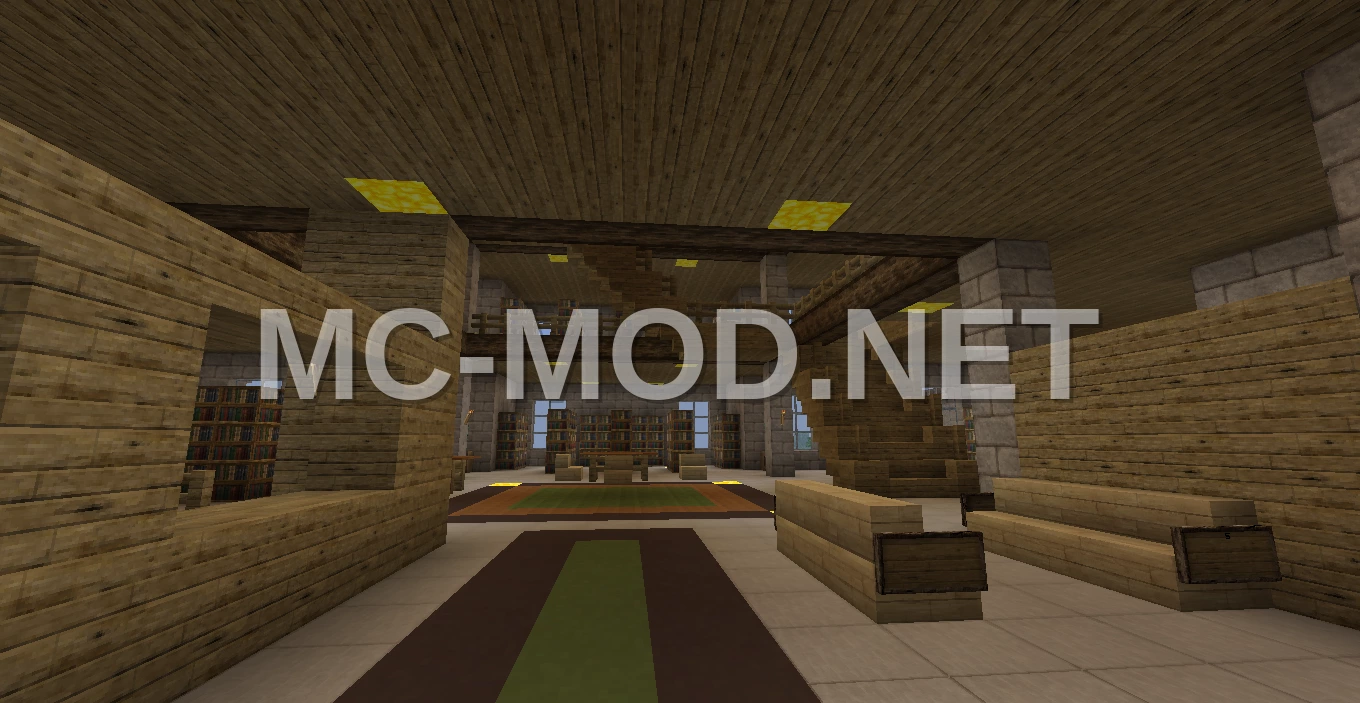 Large Furnished Library