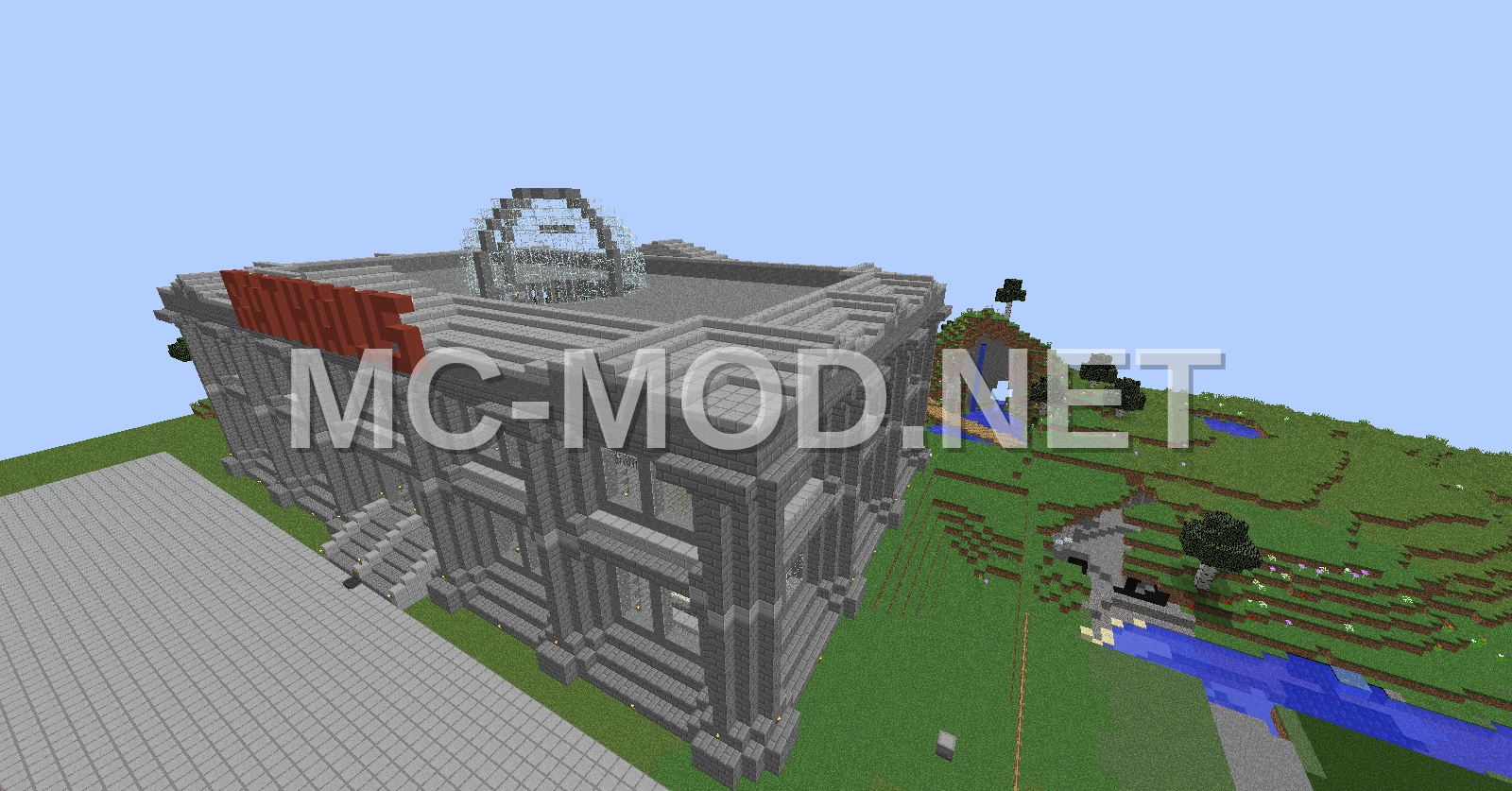 Large Town Hall Building